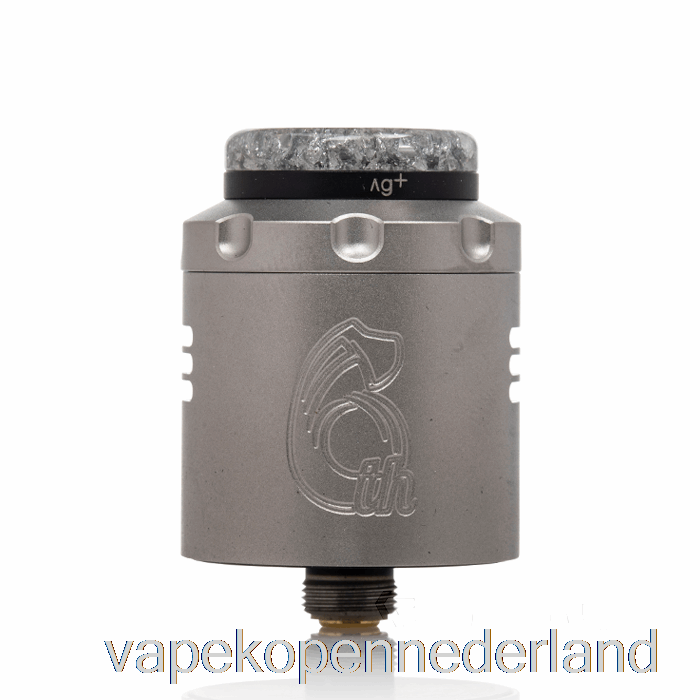 Elektronische Sigaret Vape Hellvape Dood Konijn V3 24mm Rda [6e Verjaardag] Zilver Zwart